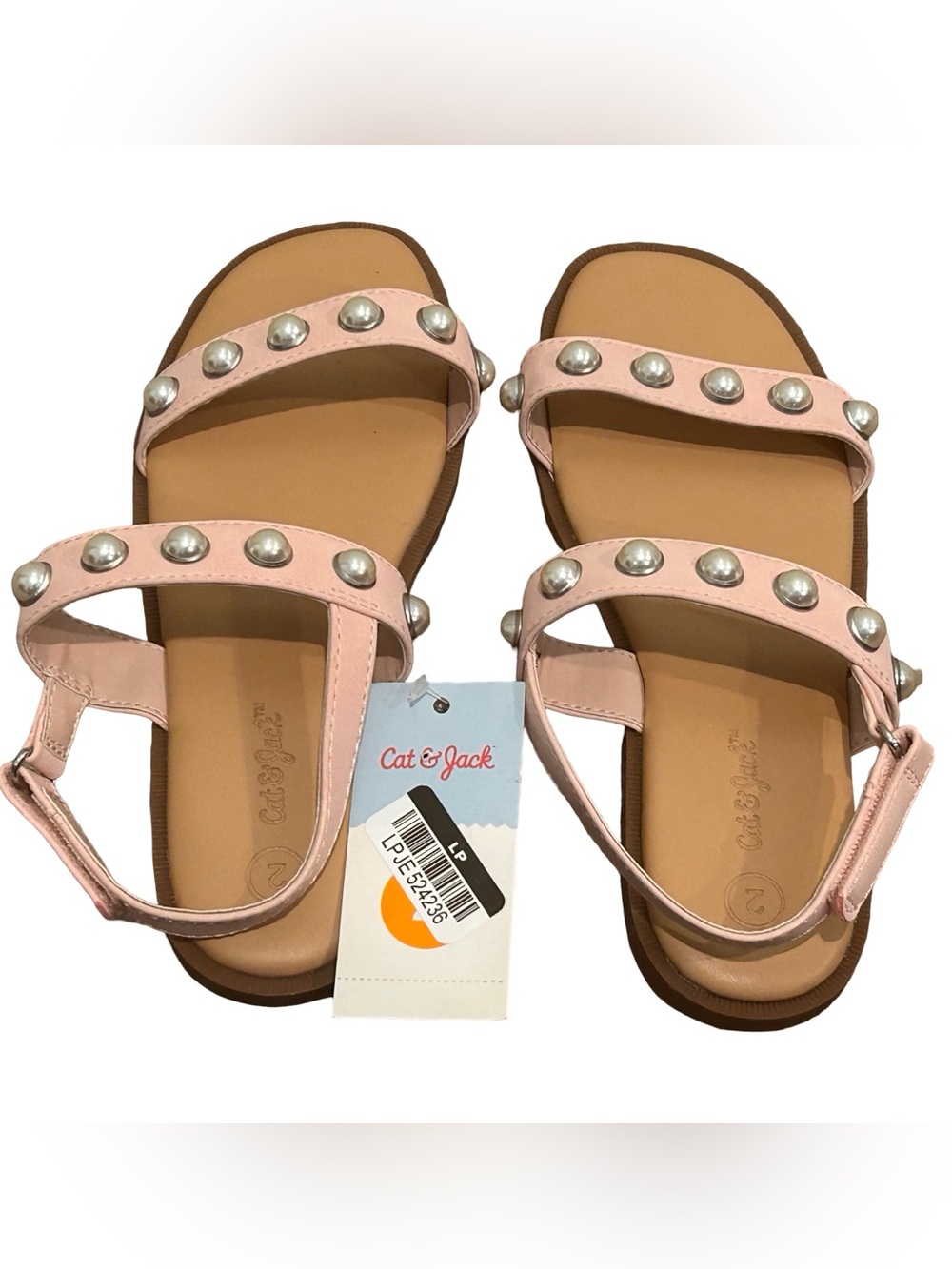 Cat & Jack Pink Studded Girls' Sandals